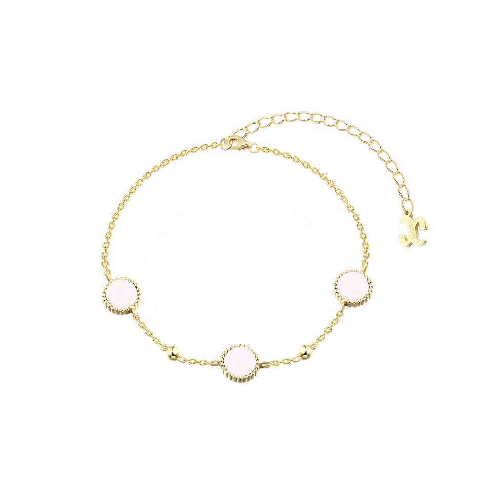 xenox-orbit-armband-925-sterlingsilber-18k-vergoldet-mit-perlmutt image 1