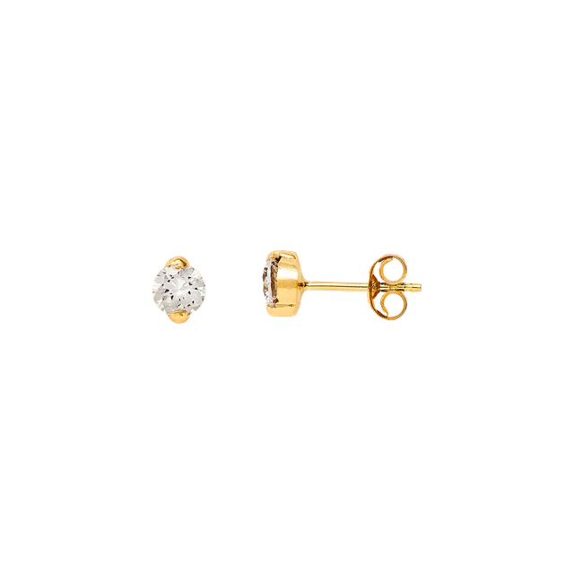 xenox-fine-ohrringe-585-gelbgold-mit-wei-en-zirkonia image 1