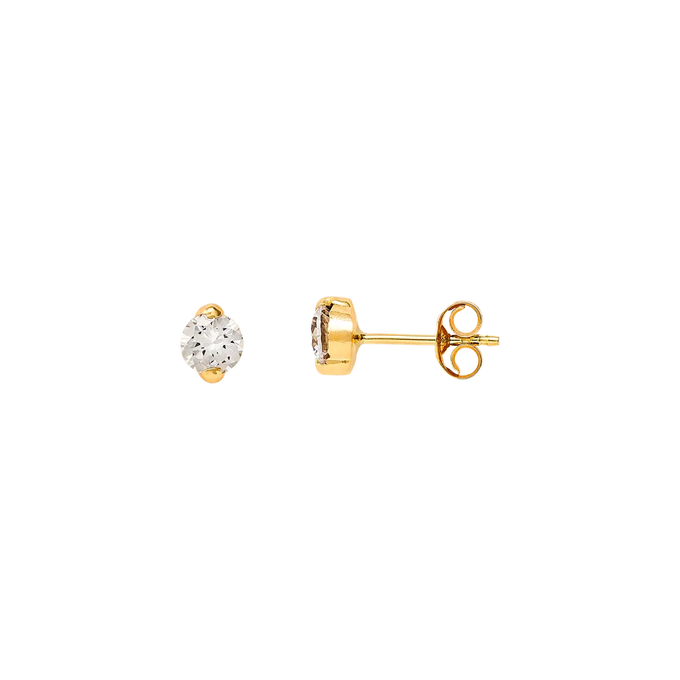 xenox-fine-ohrringe-585-gelbgold-mit-wei-en-zirkonia image 1