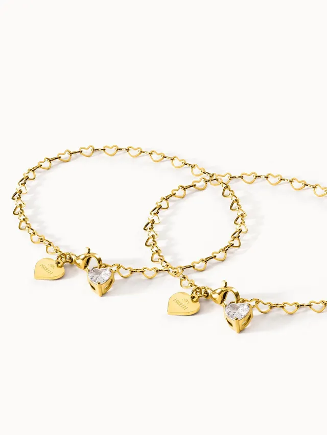 purelei-endless-love-armband-set-2-teilig-mit-herz-anh-nger image 1