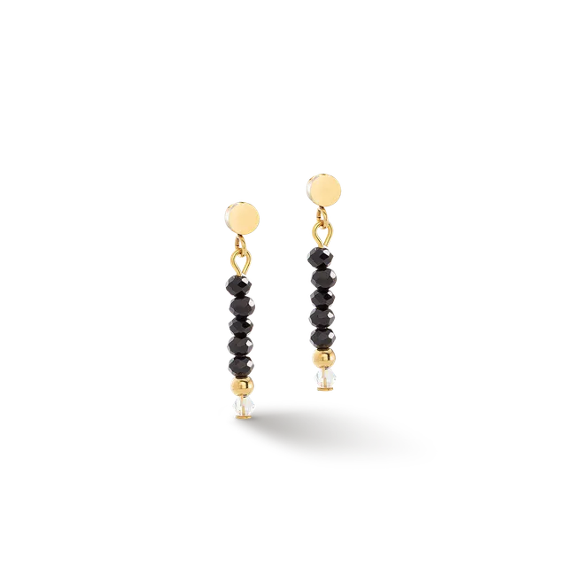 coeur-de-lion-little-twinkle-ohrringe-gold-schwarz image 1