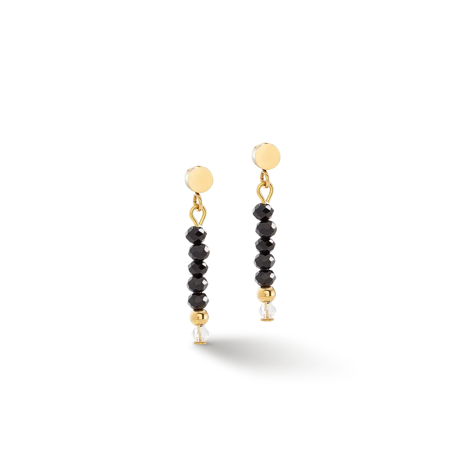 coeur-de-lion-little-twinkle-ohrringe-gold-schwarz image 1