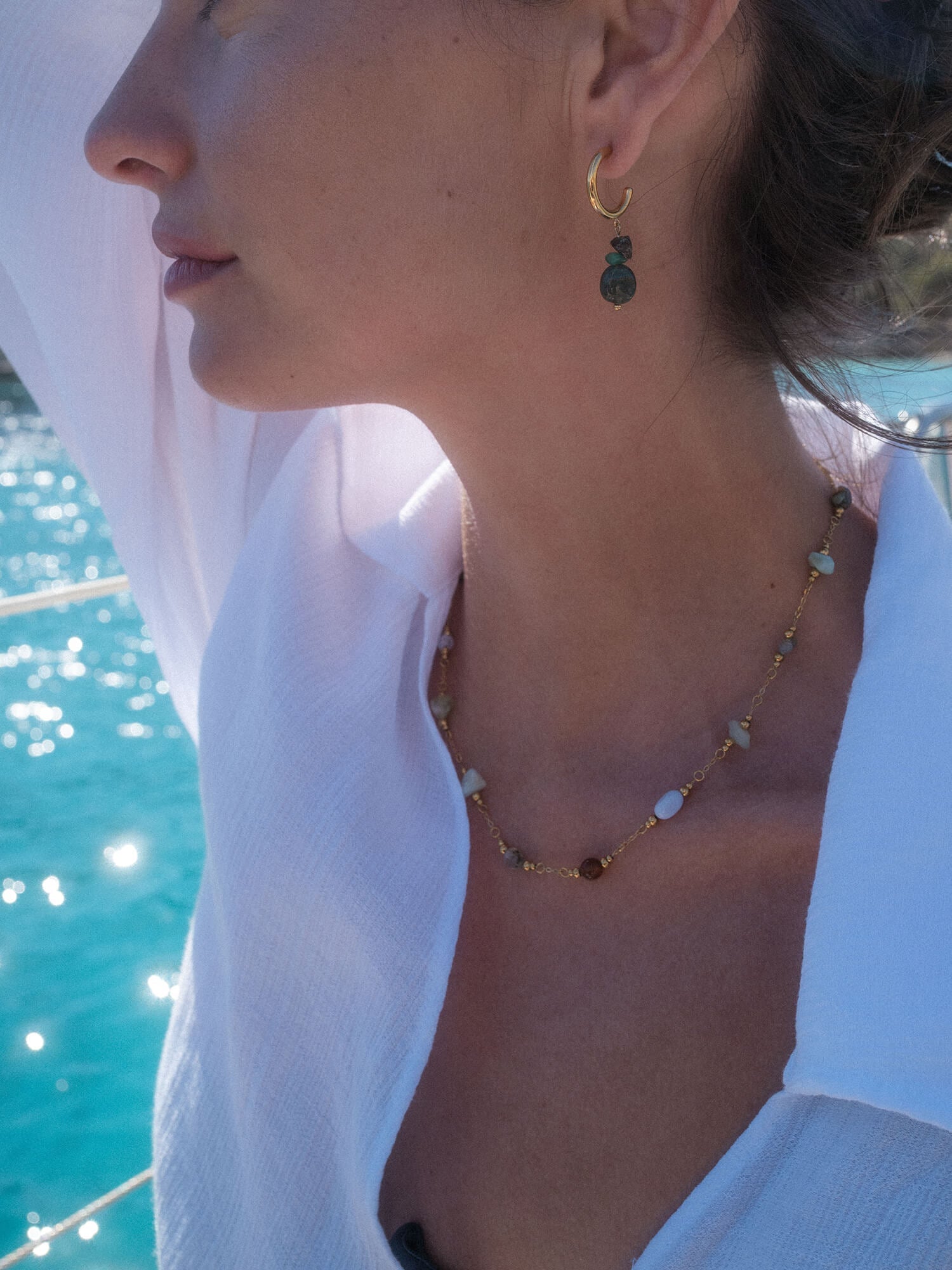 purelei-island-dream-ohrringe-creolen-mit-amazonit-achat-und-jade image 2