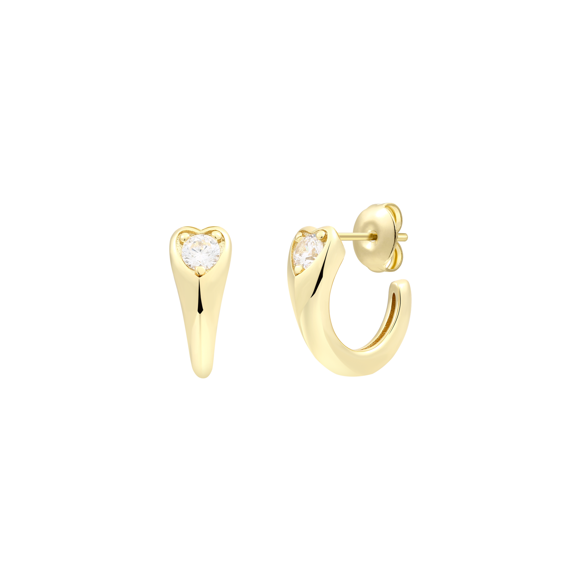 xenox-heart-drop-ohrringe-xs92021-925-sterlingsilber-rhodiniert-mit-zirkonia-her image 2