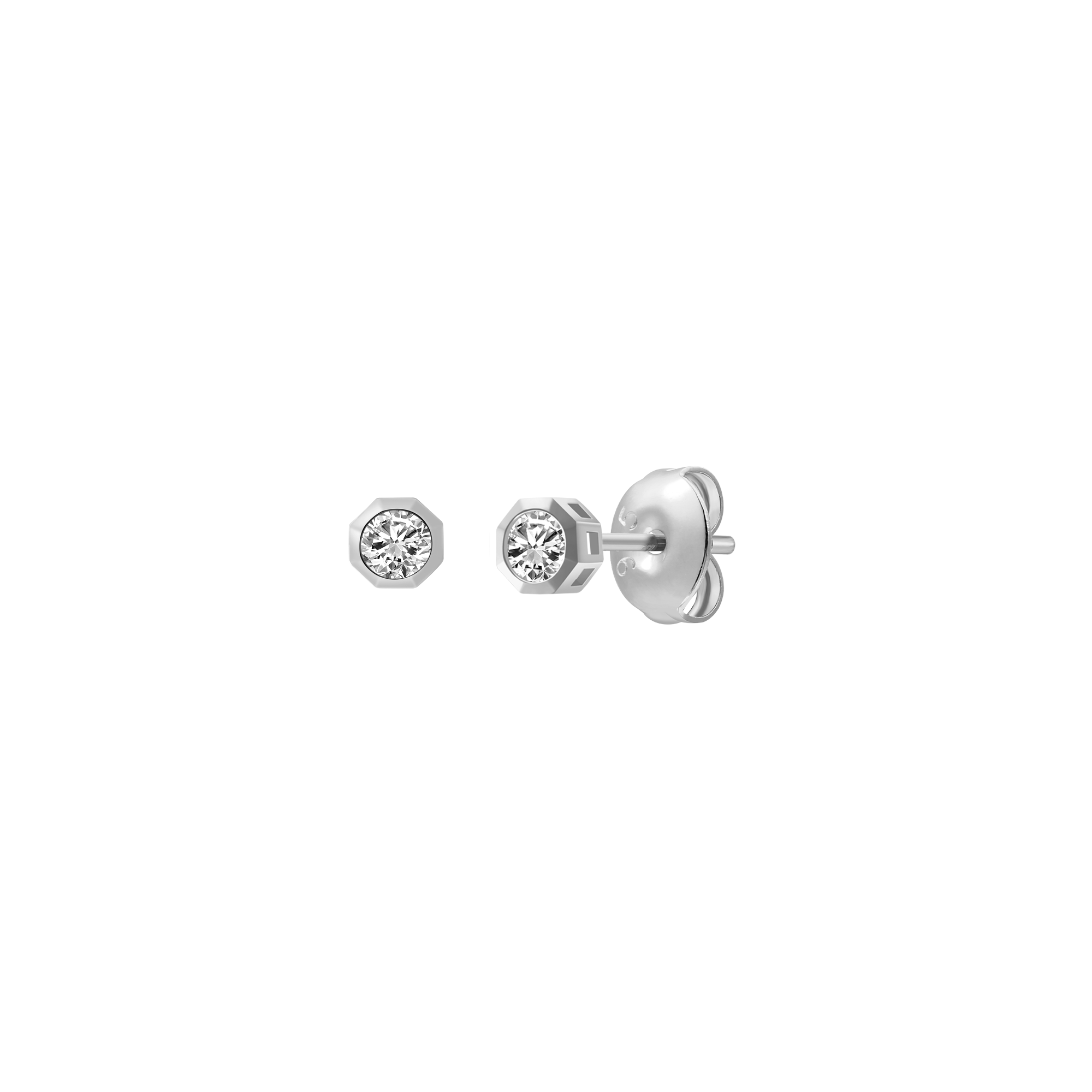 xenox-pure-essentials-ohrringe-925-sterlingsilber-rhodiniert-mit-zirkonia-6 image 1