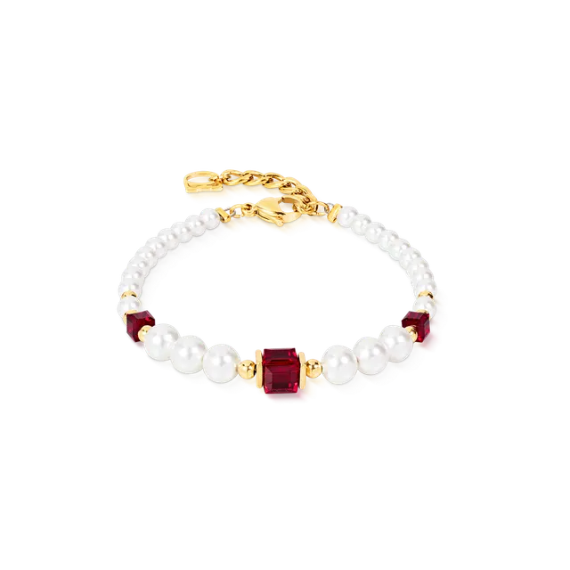 coeur-de-lion-cocktail-pearls-armband-ruby-rot-17-5-cm image 1