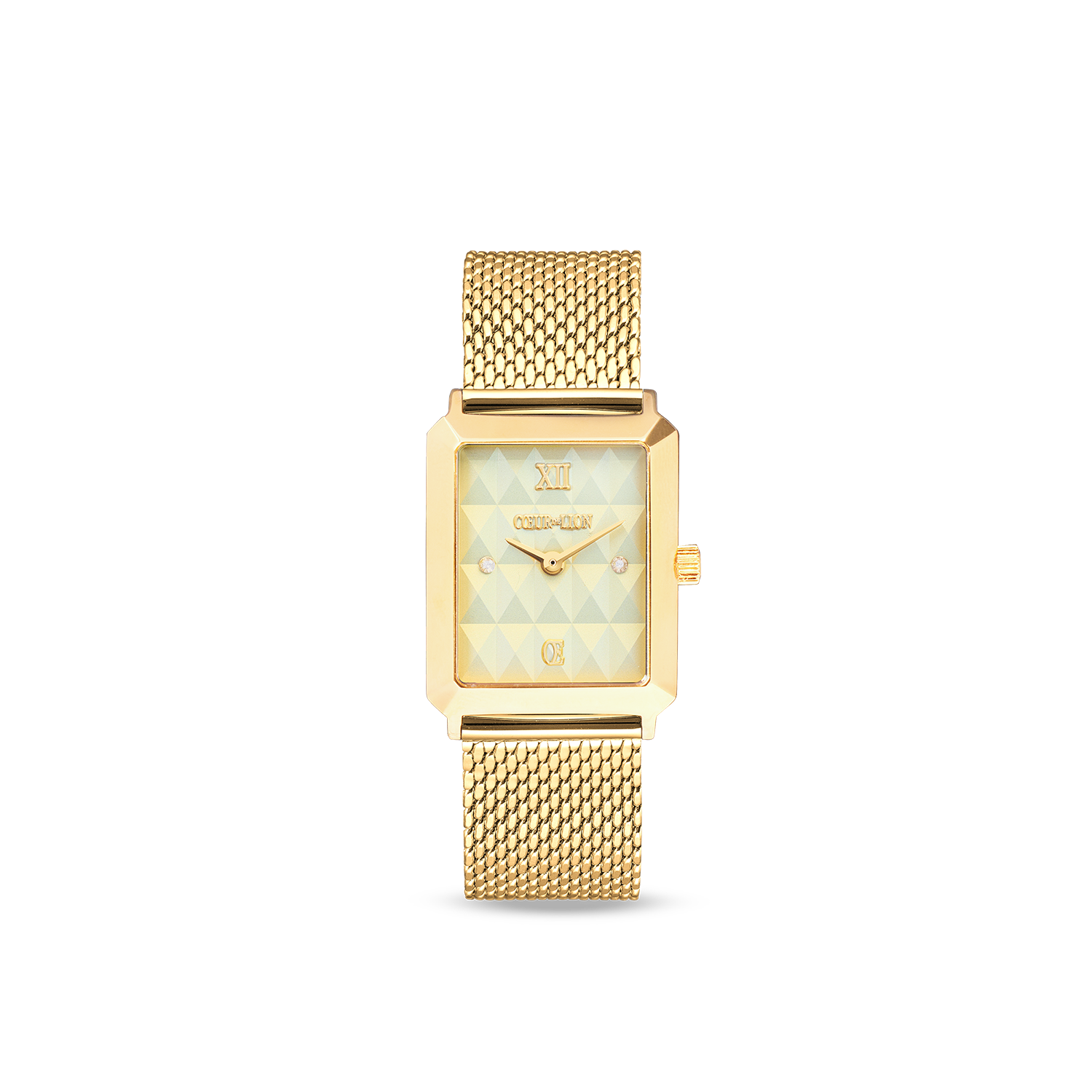 coeur-de-lion-geschenkset-uhr-iconic-spikes-gold-milanaise-armband-cube-princess image 3