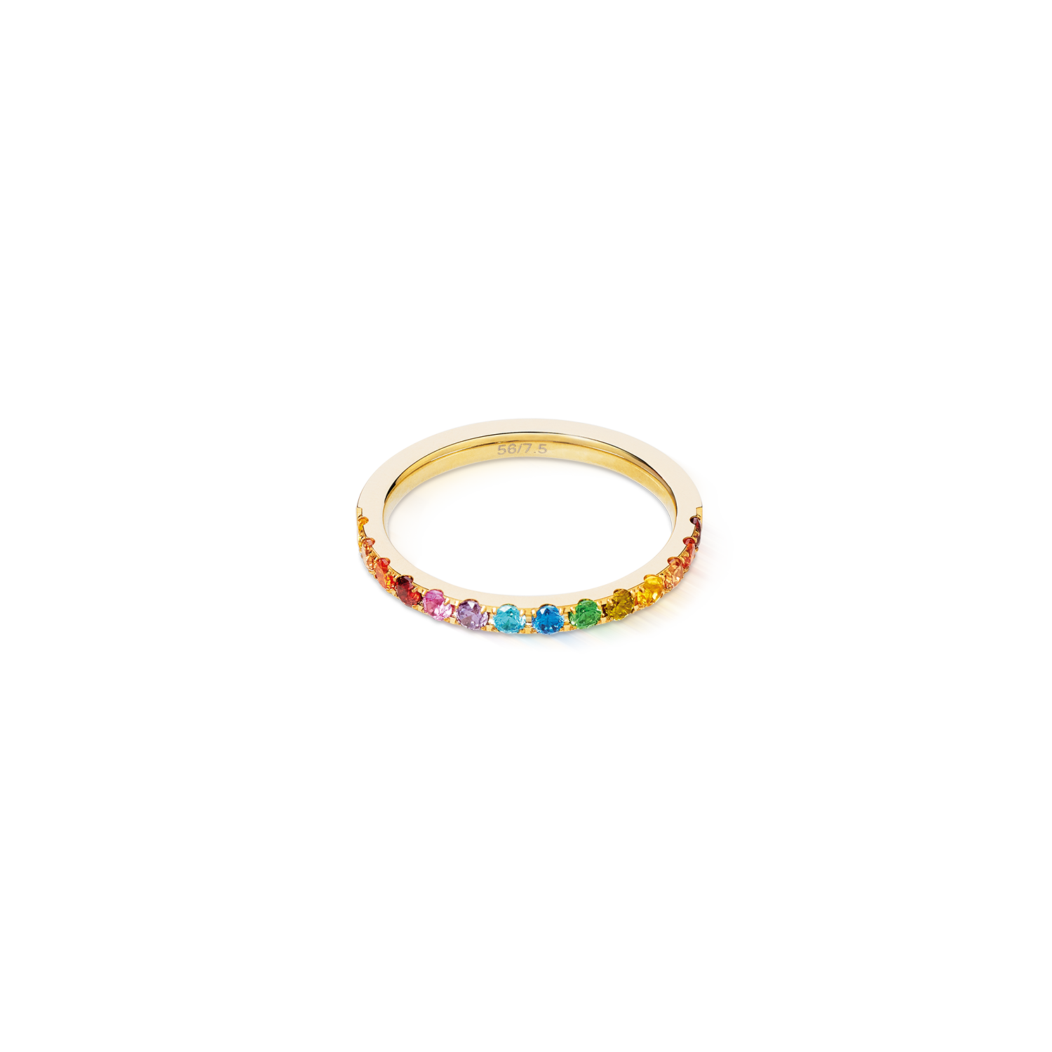 coeur-de-lion-eternal-love-ring-gold-rainbow-zirkonia-edelstahl image 1