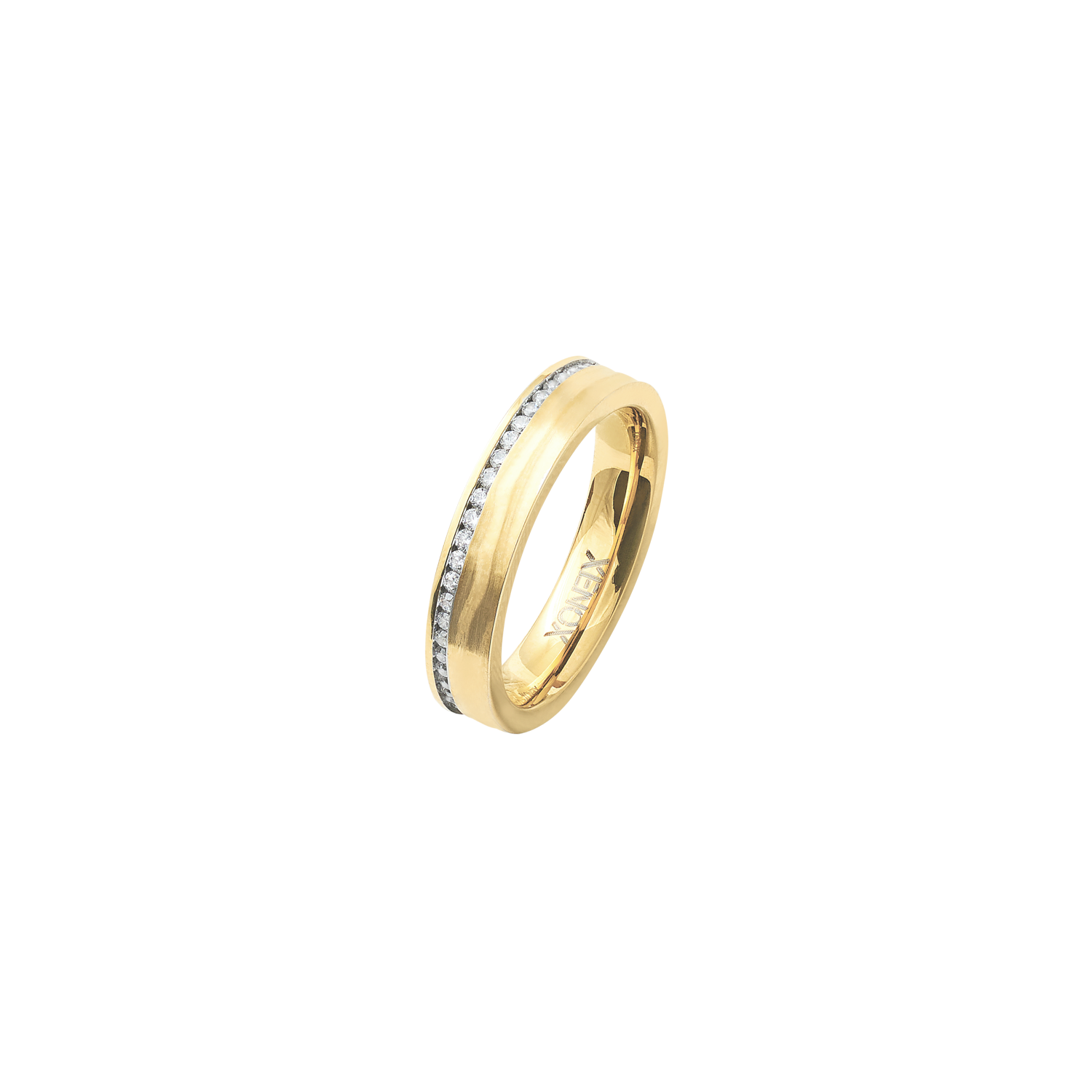 xenox-x5040-50-partnerring-edelstahl-gold-mit-zirkonia-steinen image 1
