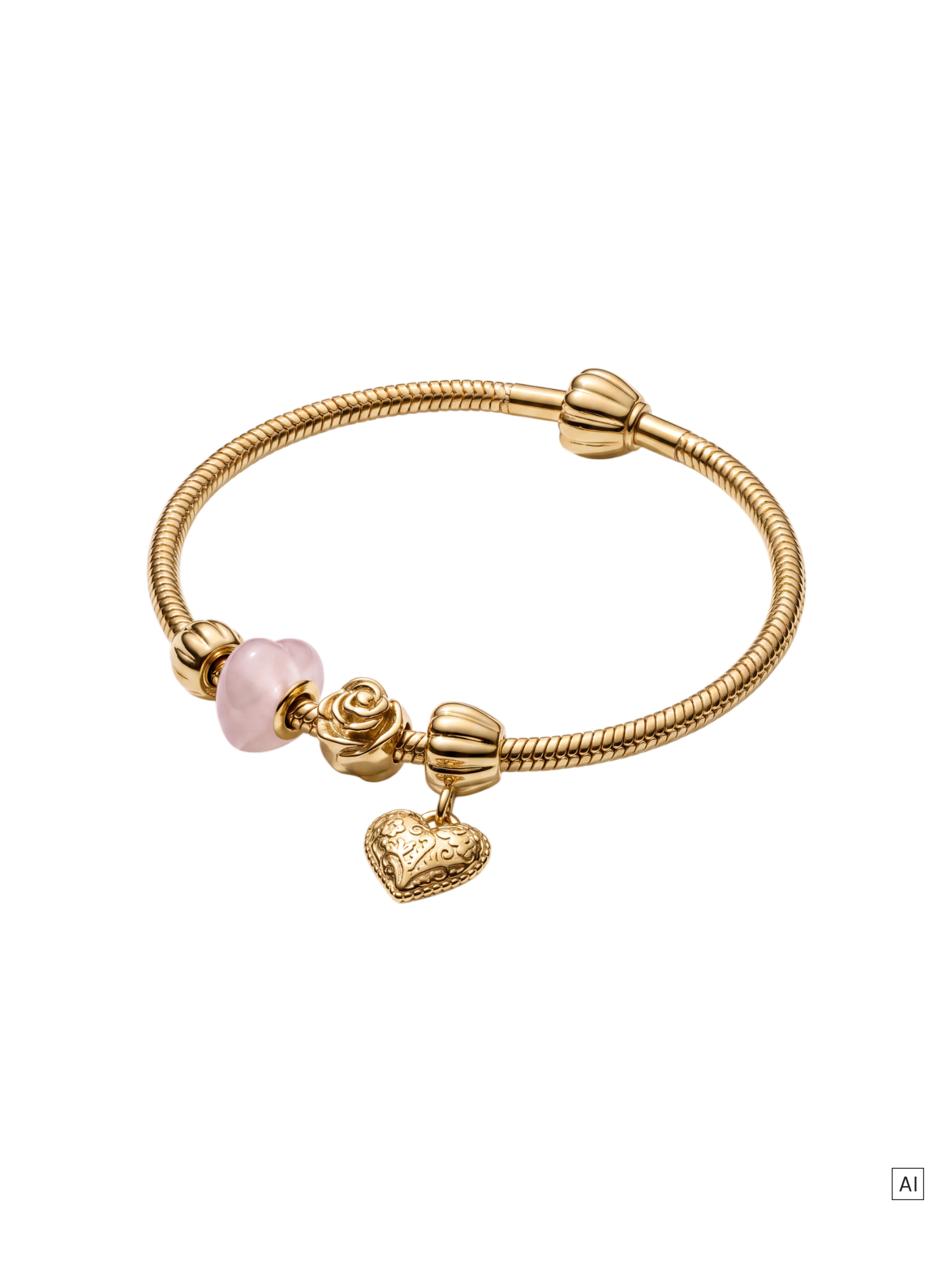 purelei-lei-armband-romance-set-charm-armband-geschenkset-mit-rosenquarz image 1