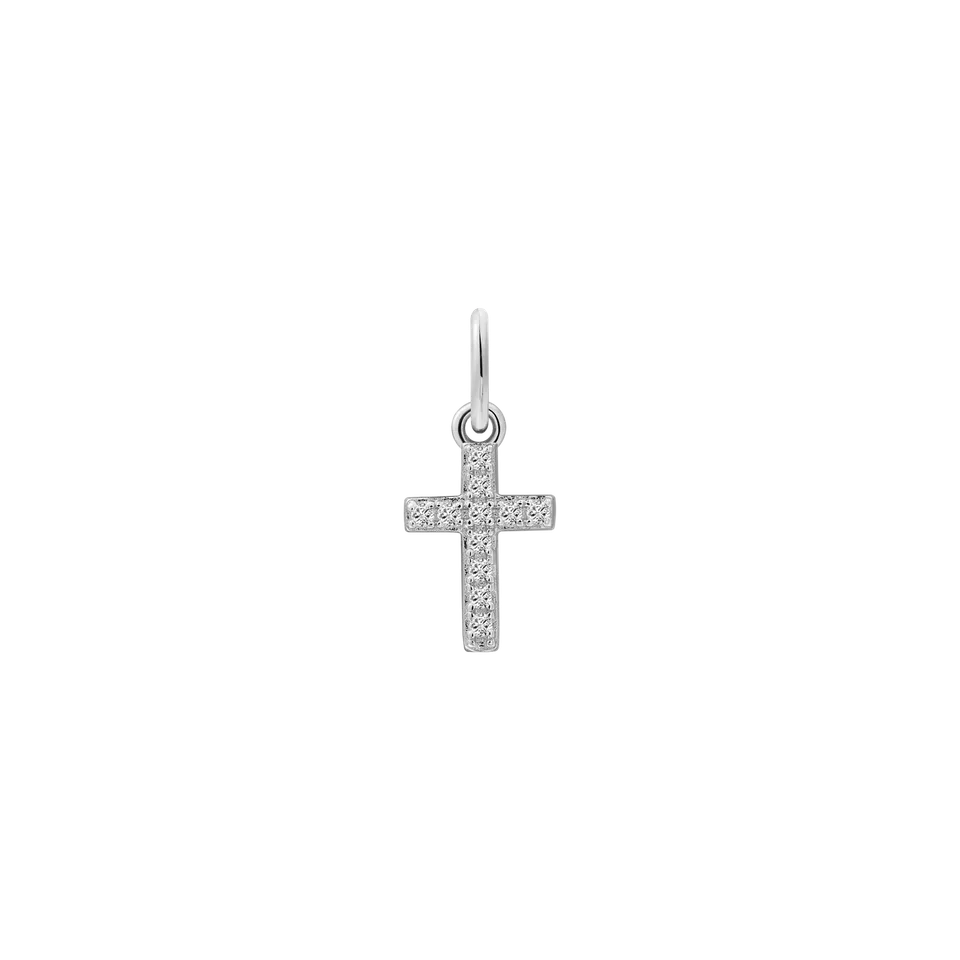 xenox-kreuz-charm-925-sterlingsilber-rhodiniert image 1