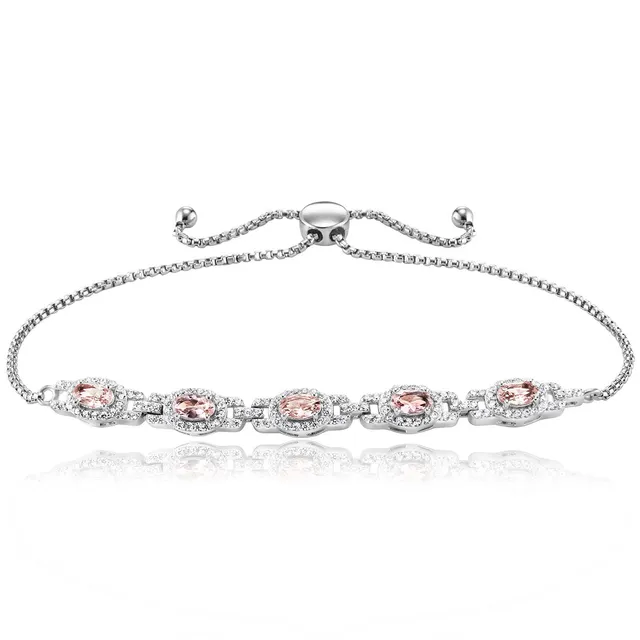 julie-julsen-armband-hw25-silber-rhodiniert-mit-137-zirkonia-wei-rosa image 1