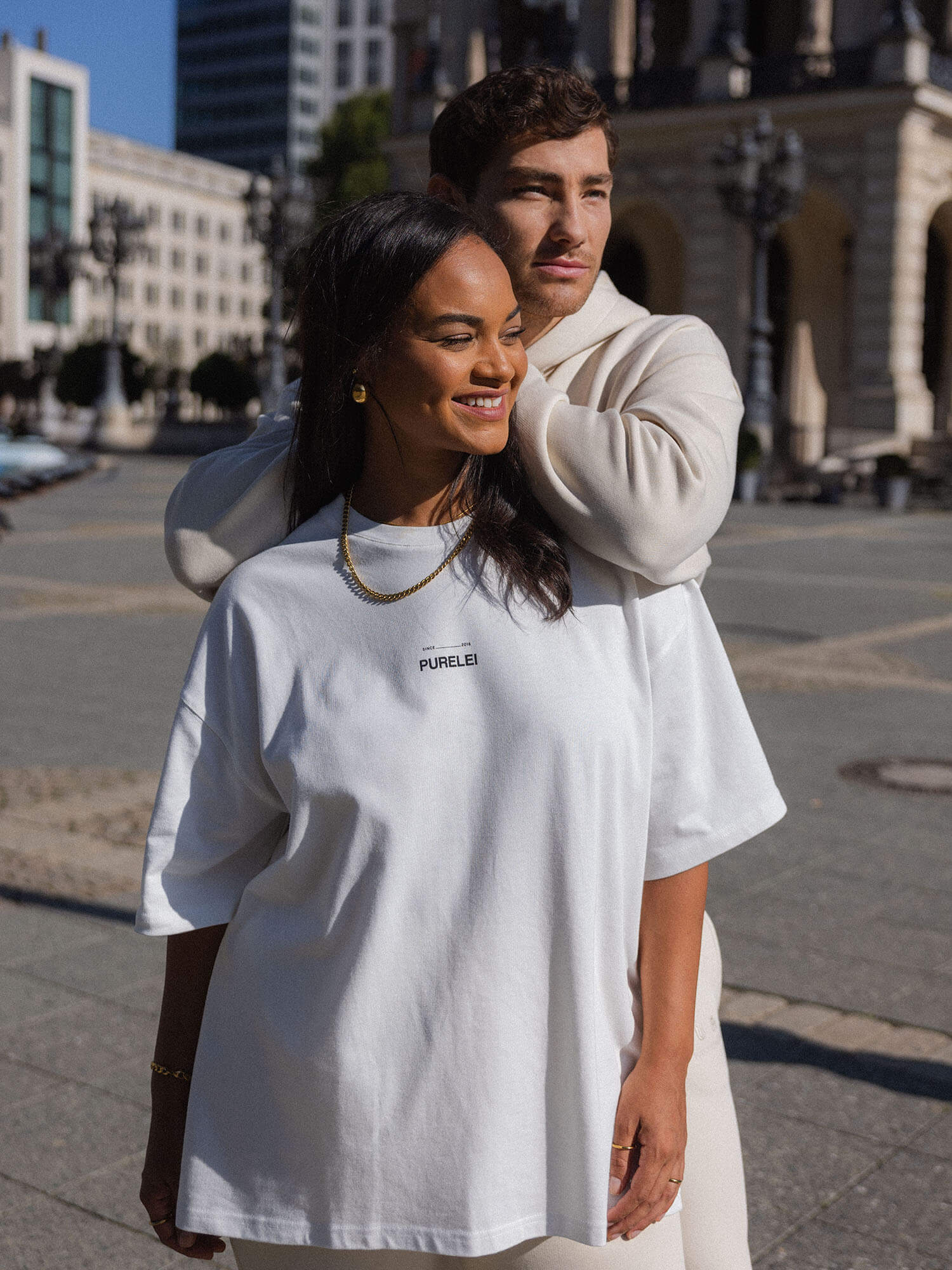 purelei-feeling-pure-t-shirt-white-connect-oversized-aus-baumwolle image 1