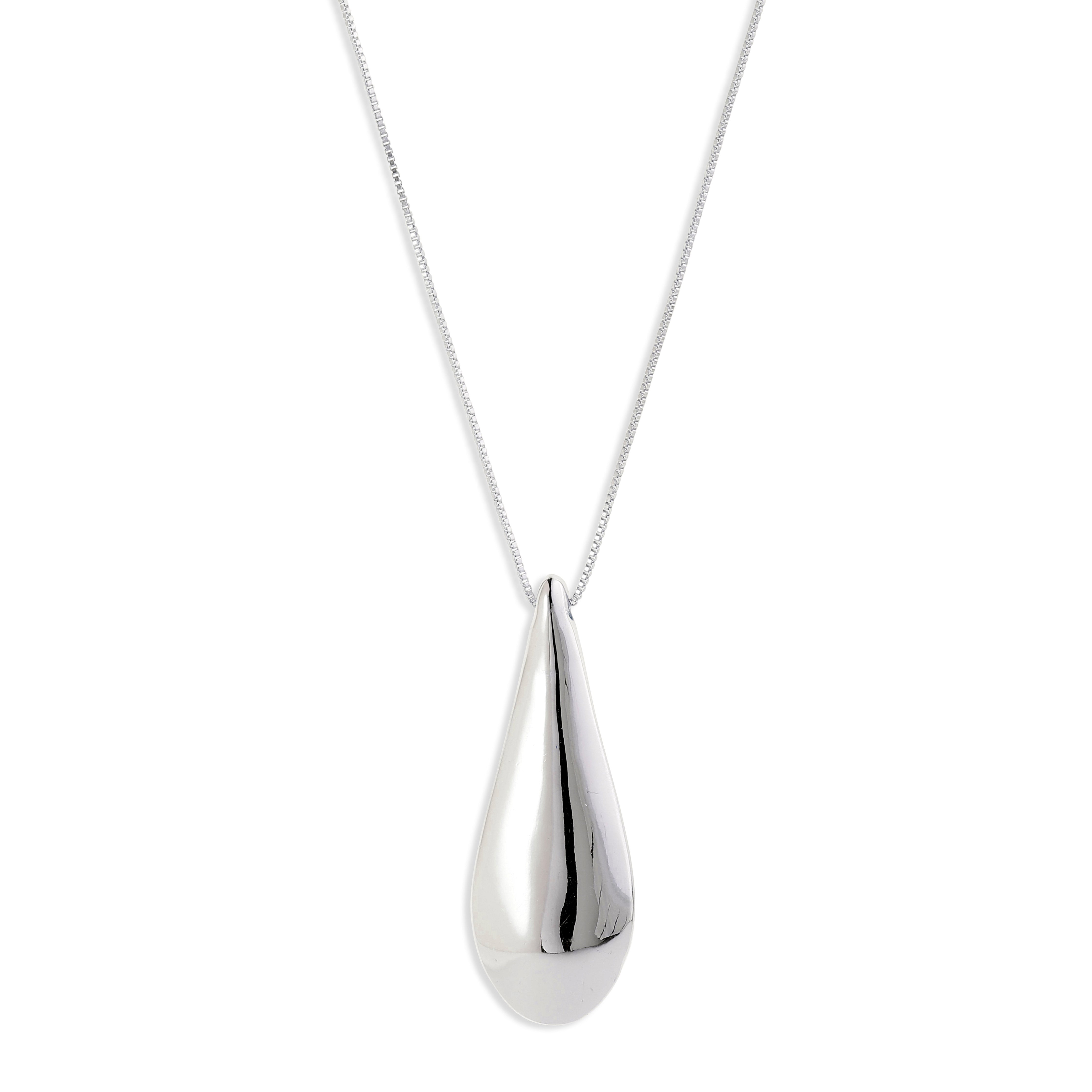 pilgrim-alma-halskette-versilbert-mit-tropfen-anh-nger image 1