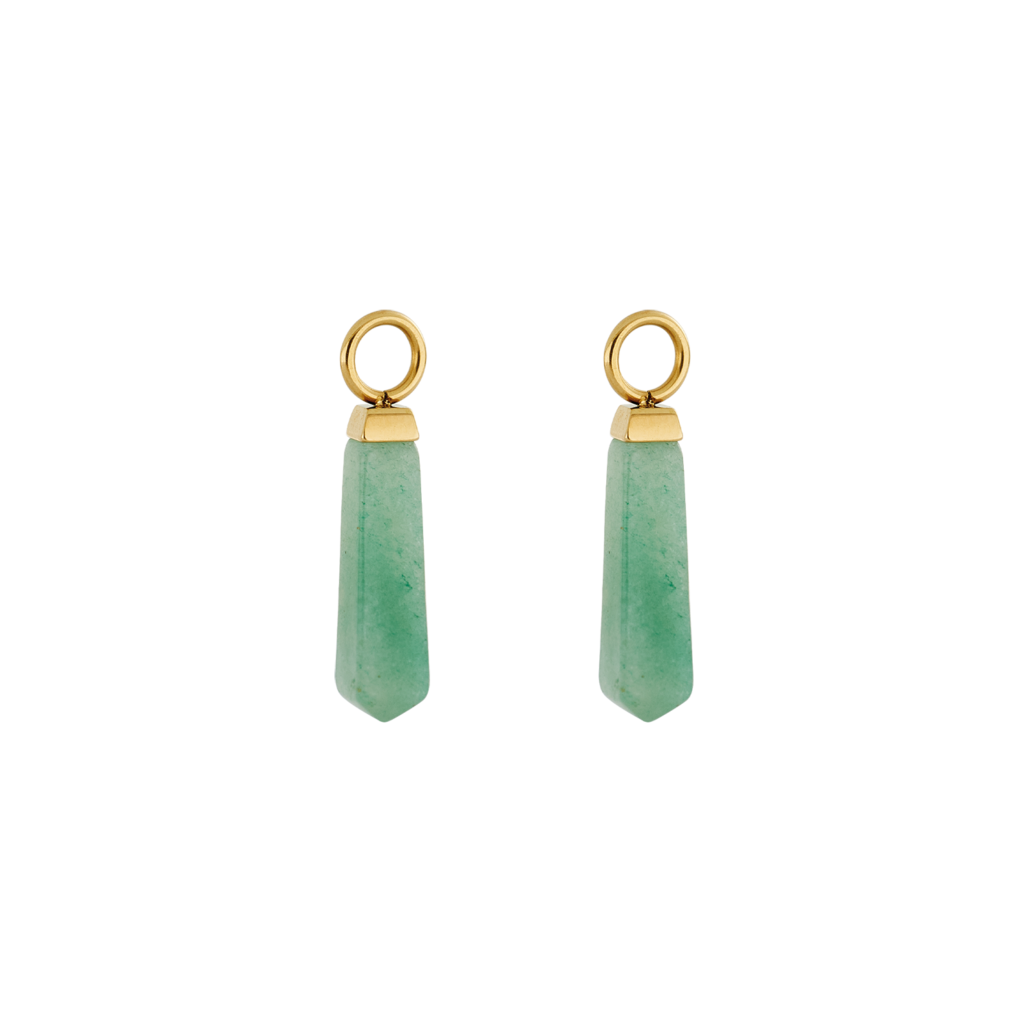 coeur-de-lion-ear-me-up-charm-obelisk-gold-gr-n-achat-paar image 1
