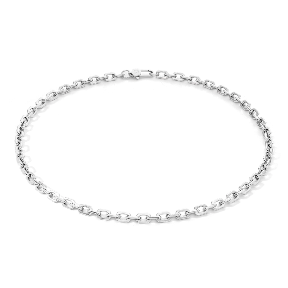 coeur-de-lion-link-chain-halskette-silber-edelstahl-herren image 1