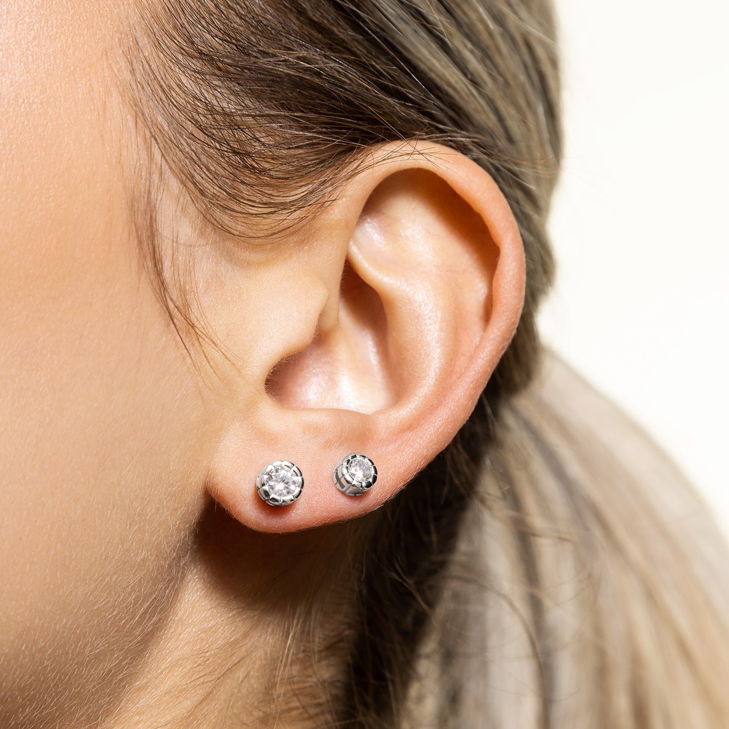 xenox-pure-essentials-ohrringe-925-sterlingsilber-rhodiniert-mit-zirkonia-5 image 3
