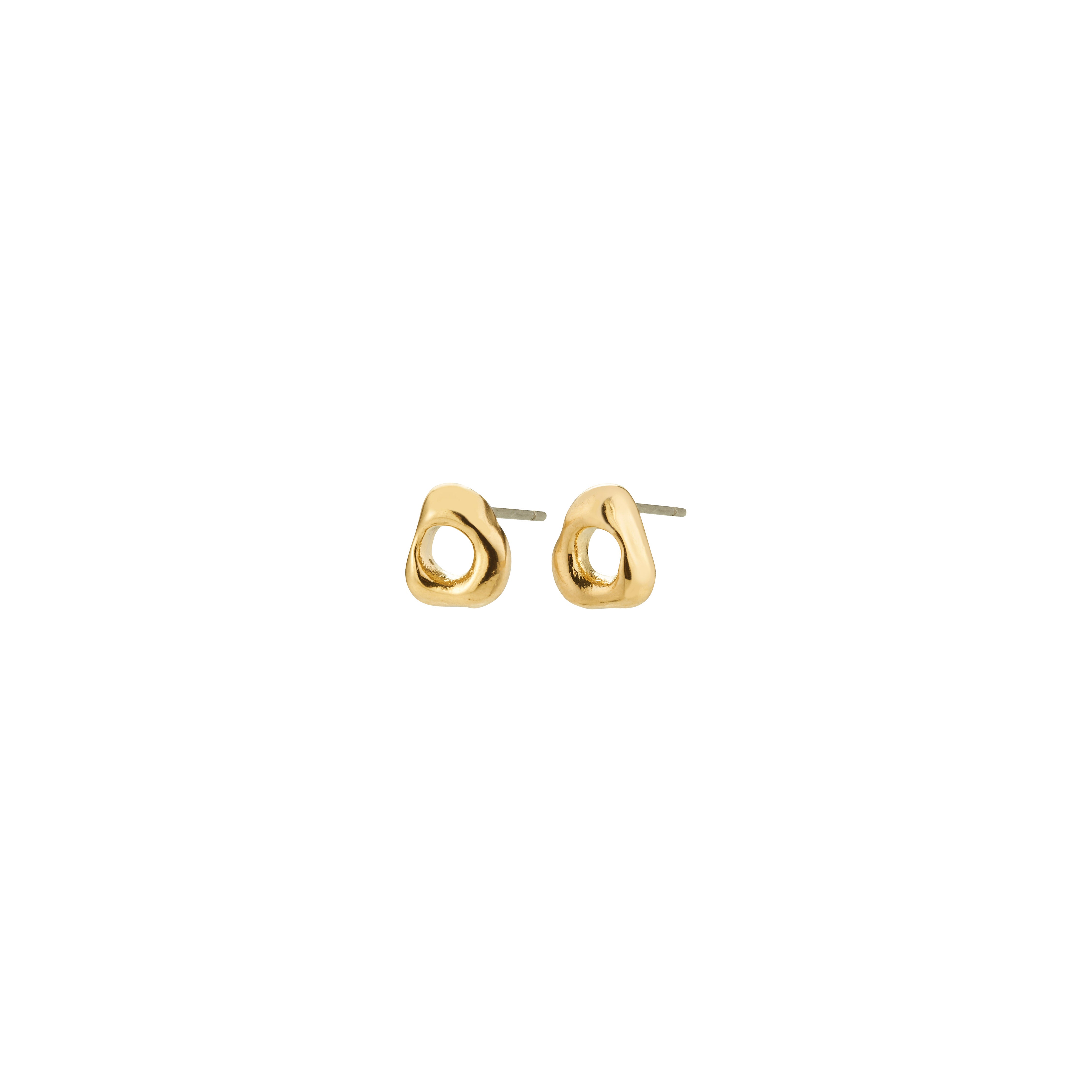 pilgrim-free-ohrstecker-goldplattiert-organische-form image 1