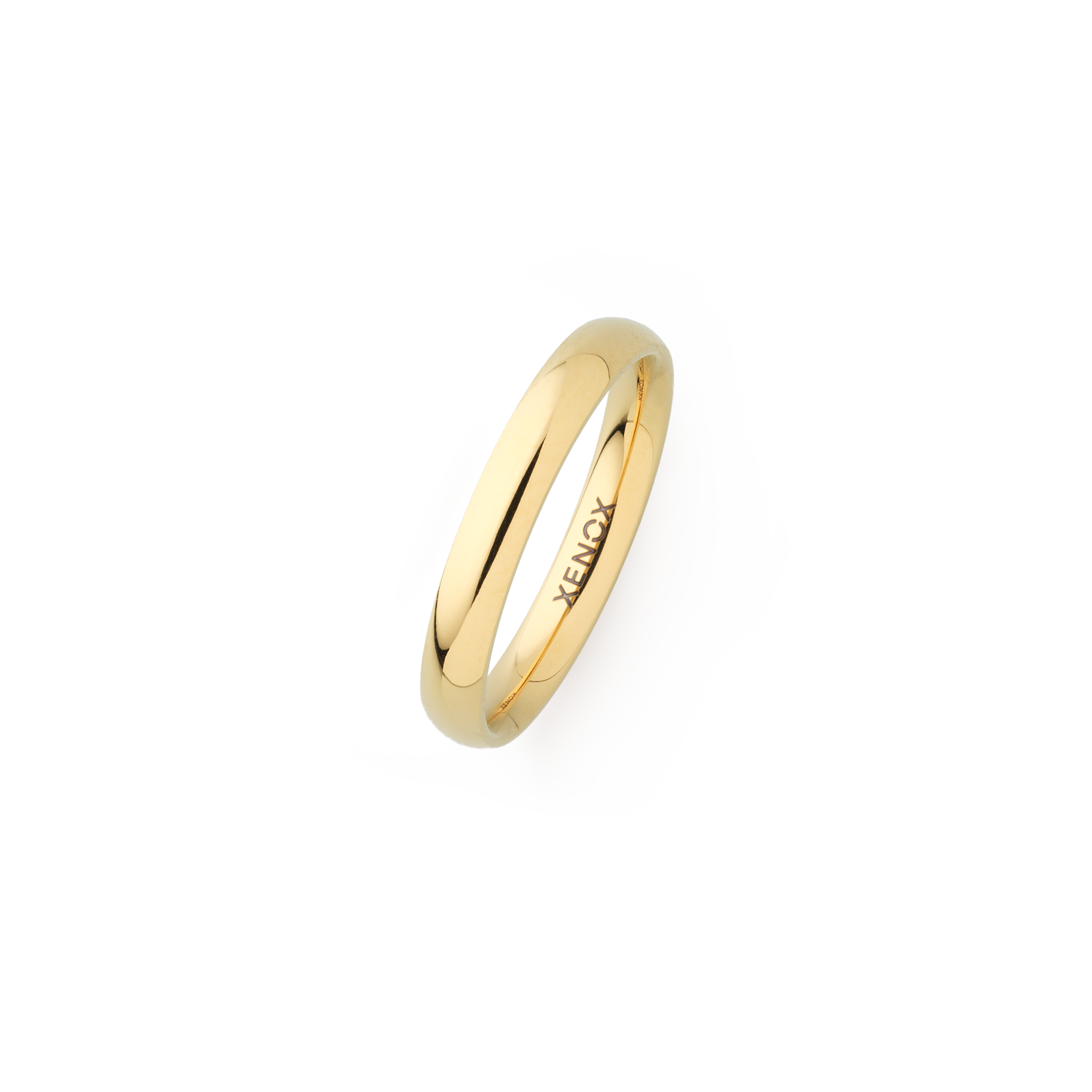 xenox-partnerring-aus-edelstahl-schlichter-bandring-2 image 1