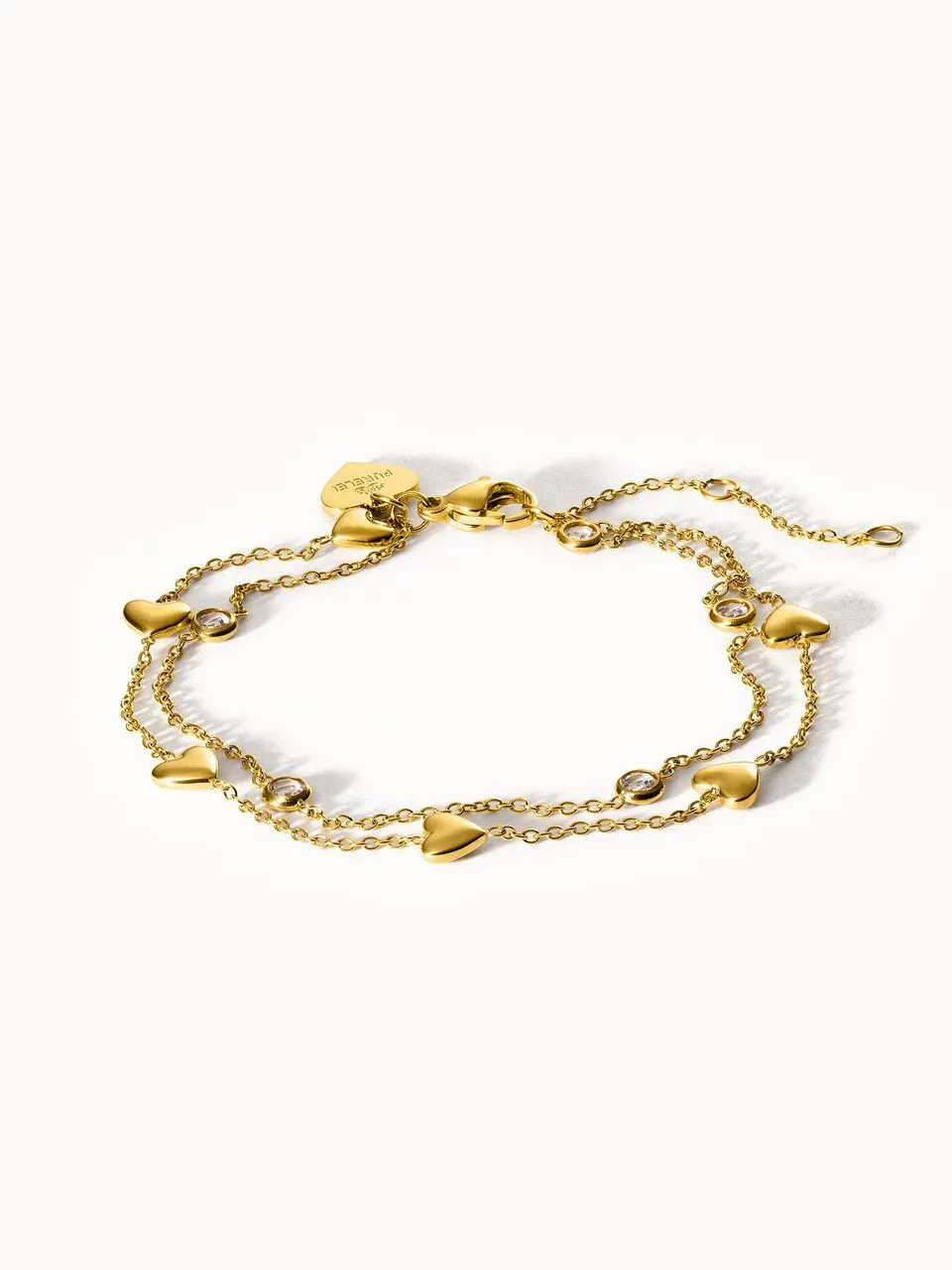 purelei-glitter-heart-armband-zweireihig-gold-ros-gold-silber image 1
