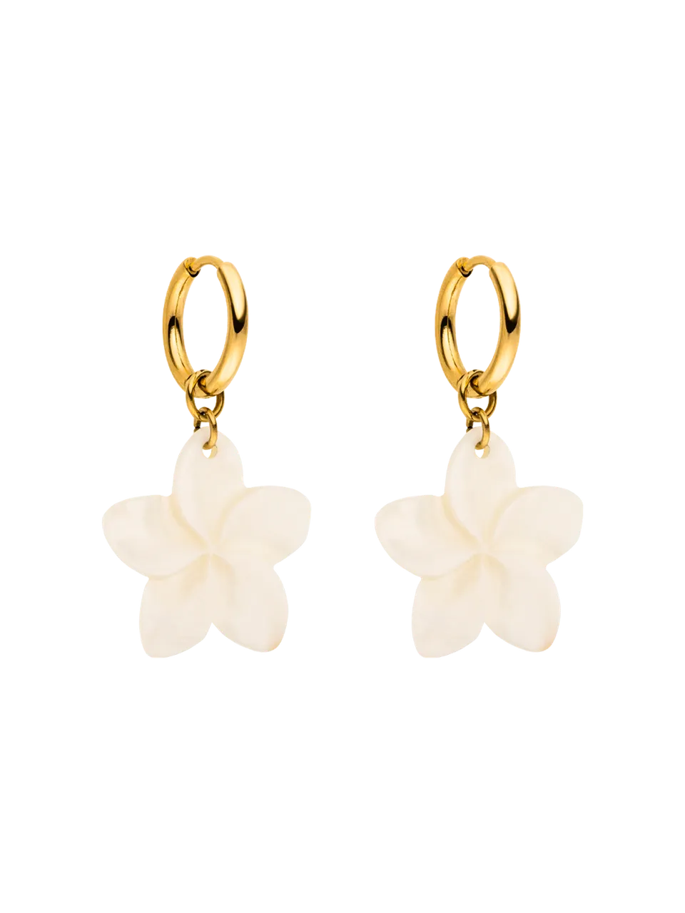 purelei-shiny-plumeria-creole-ohrringe-mit-bl-tenanh-nger image 1