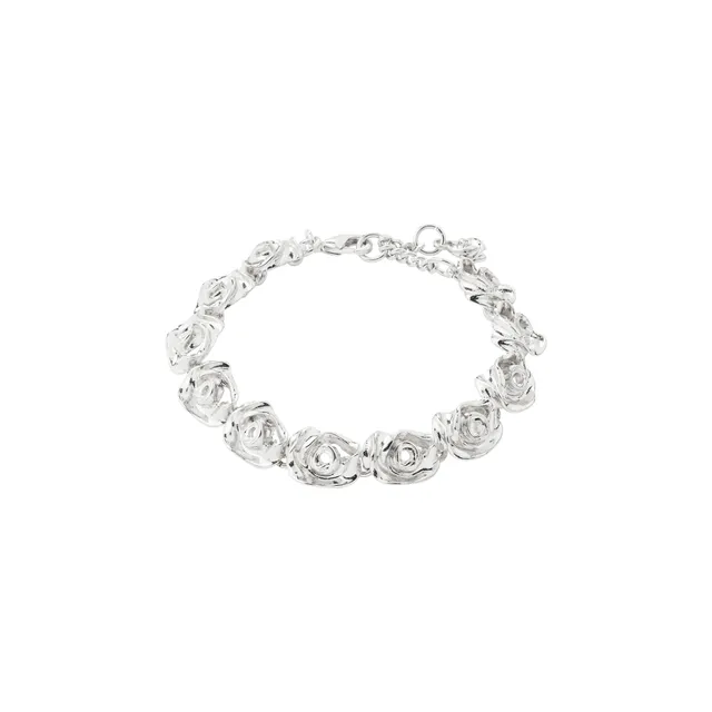pilgrim-inner-armband-versilbert-mit-rosen-gliedern image 1