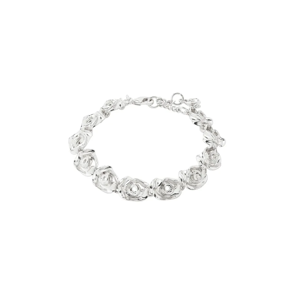 pilgrim-inner-armband-versilbert-mit-rosen-gliedern image 1