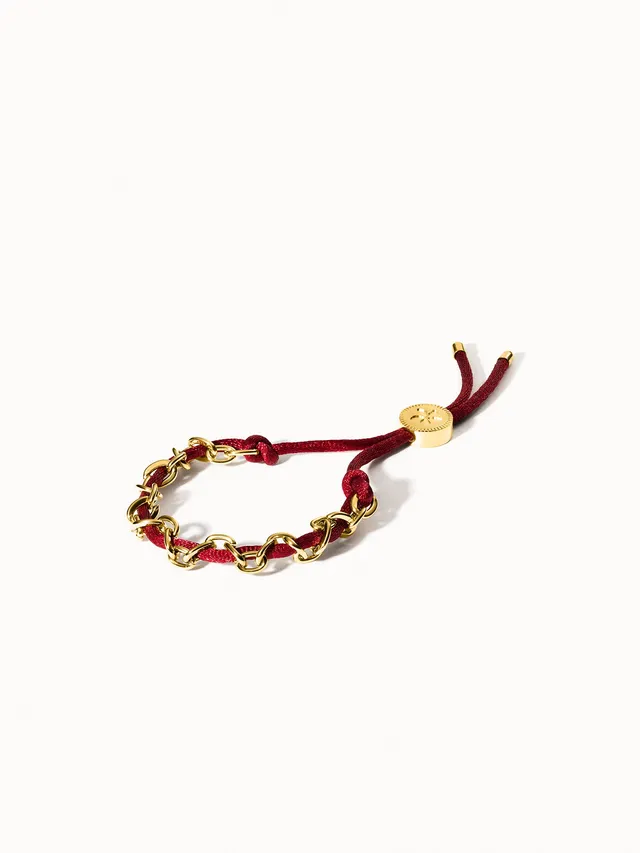 purelei-share-aloha-armband-burgunderrot-nylon-slider-in-gold-silber-ros-gold image 1