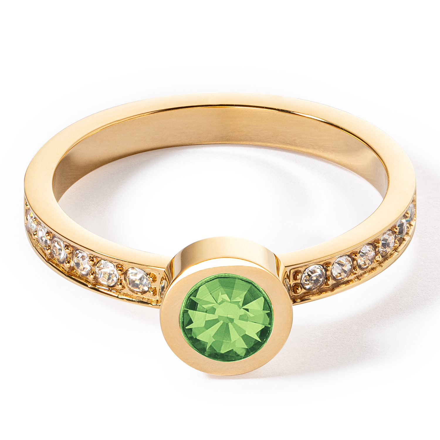 coeur-de-lion-sparkling-dots-ring-gold-gr-n-mit-gr-nem-kristall image 2