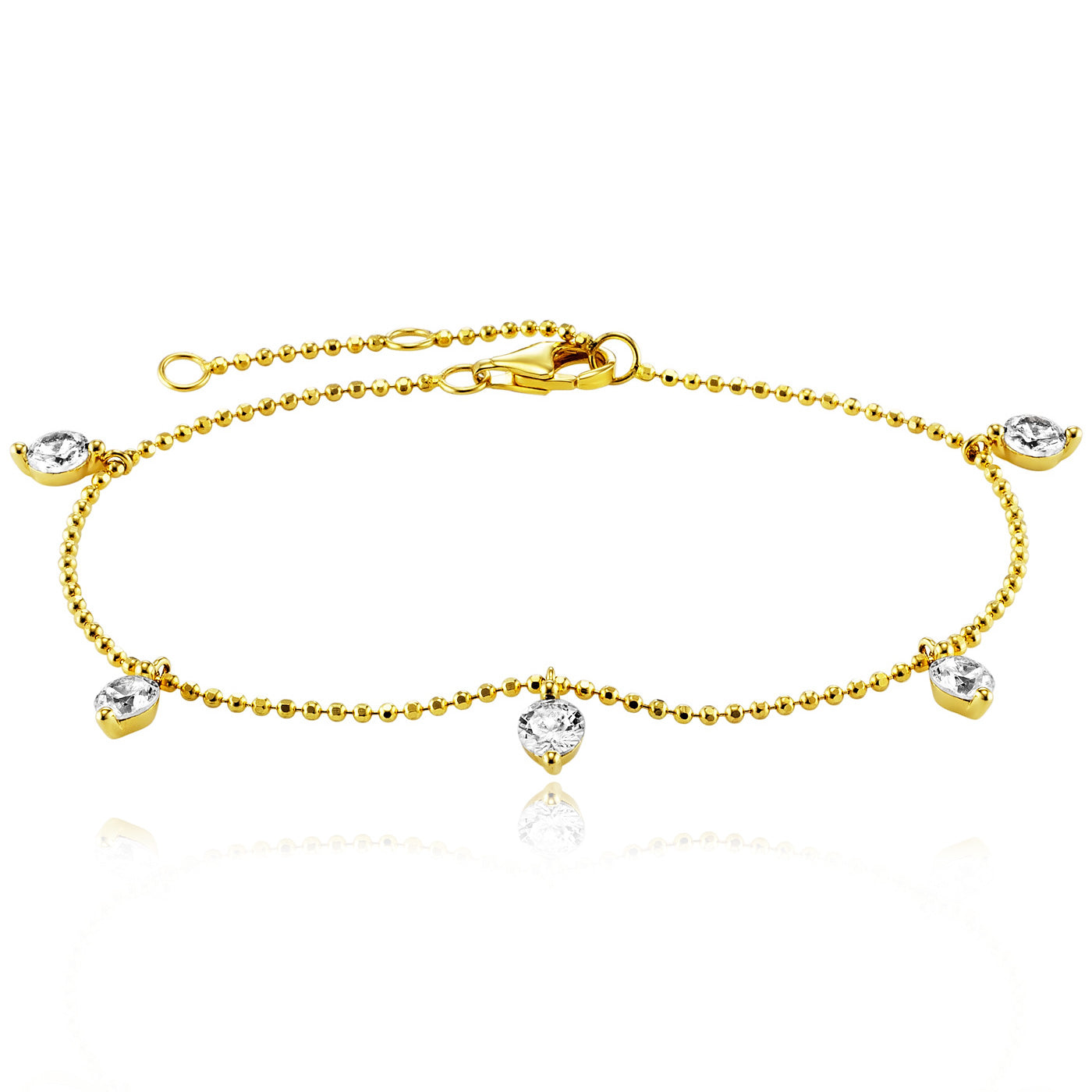 julie-julsen-hanging-crystal-armband-vergoldet-5-wei-e-zirkonia image 1
