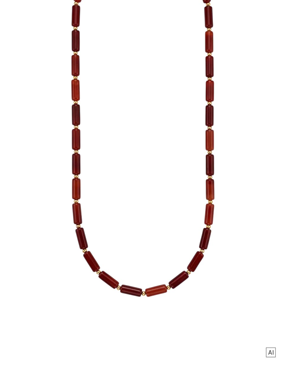 purelei-horizon-kette-mit-rotem-achat-verstellbar-50-55-cm-in-gold-silber image 1