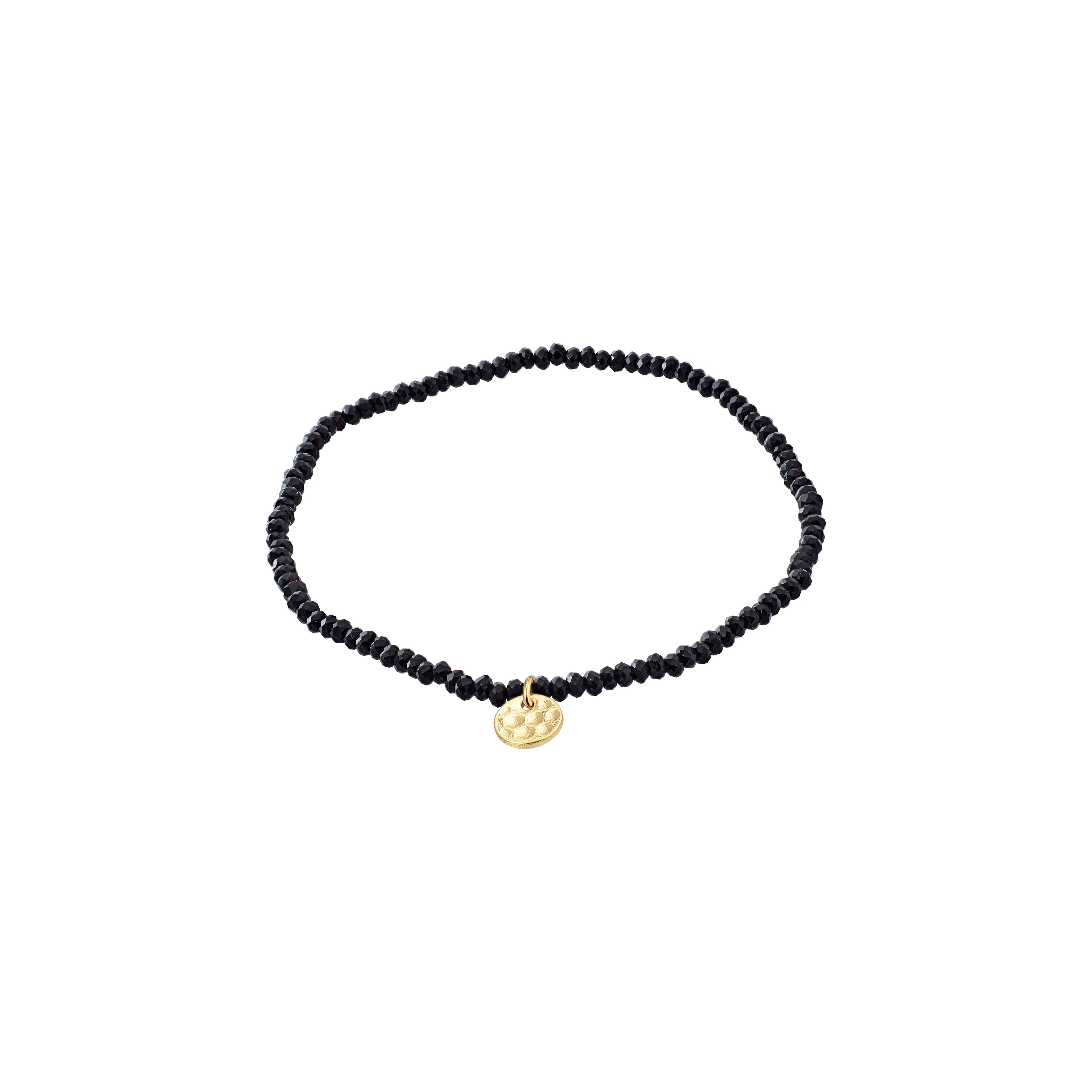 pilgrim-indie-armband-schwarz-vergoldet-glasperlen-17-cm image 1