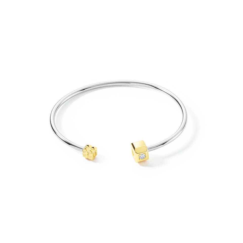coeur-de-lion-statement-collection-armreif-offen-19-cm-bicolor-silber-gold image 1
