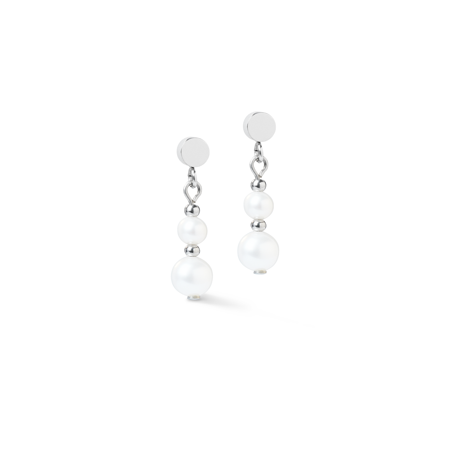 coeur-de-lion-ohrringe-pearl-spikes-drop-silber image 1