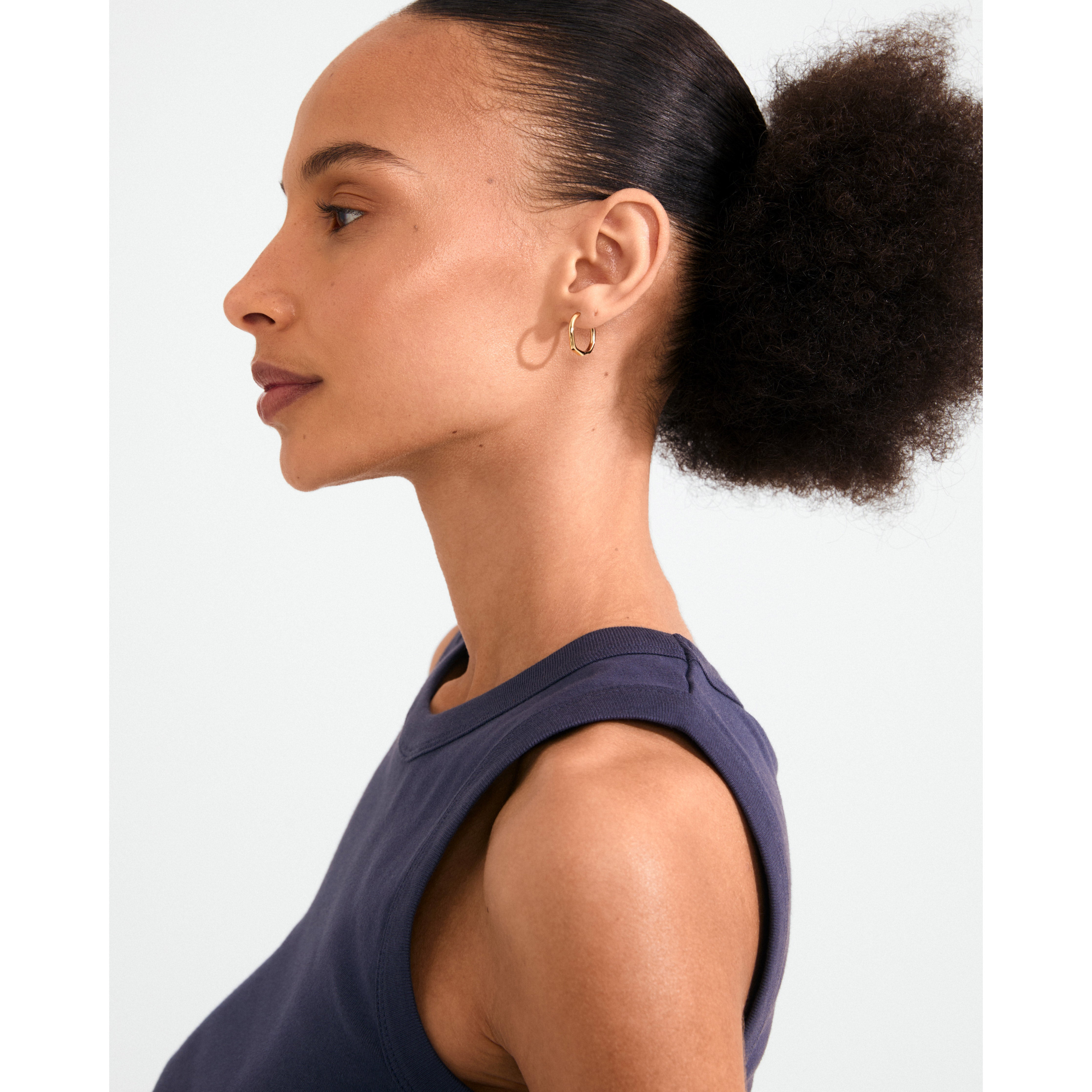 pilgrim-x-dea-pave-hoop-02-single-creole-18k-goldplattiert-16-5-mm image 2
