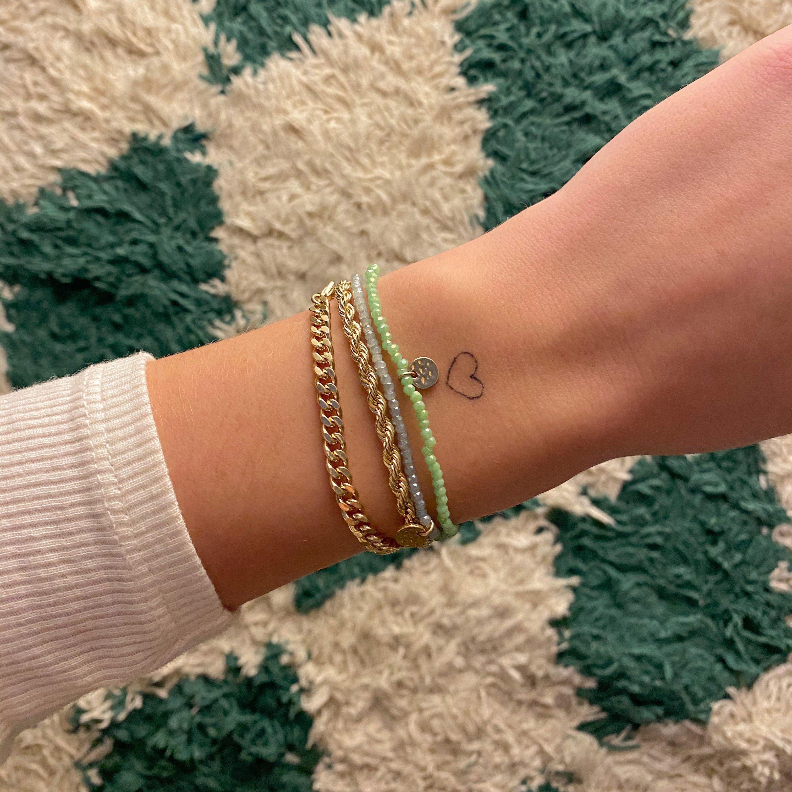 pilgrim-indie-armband-gr-n-goldplattiert image 2