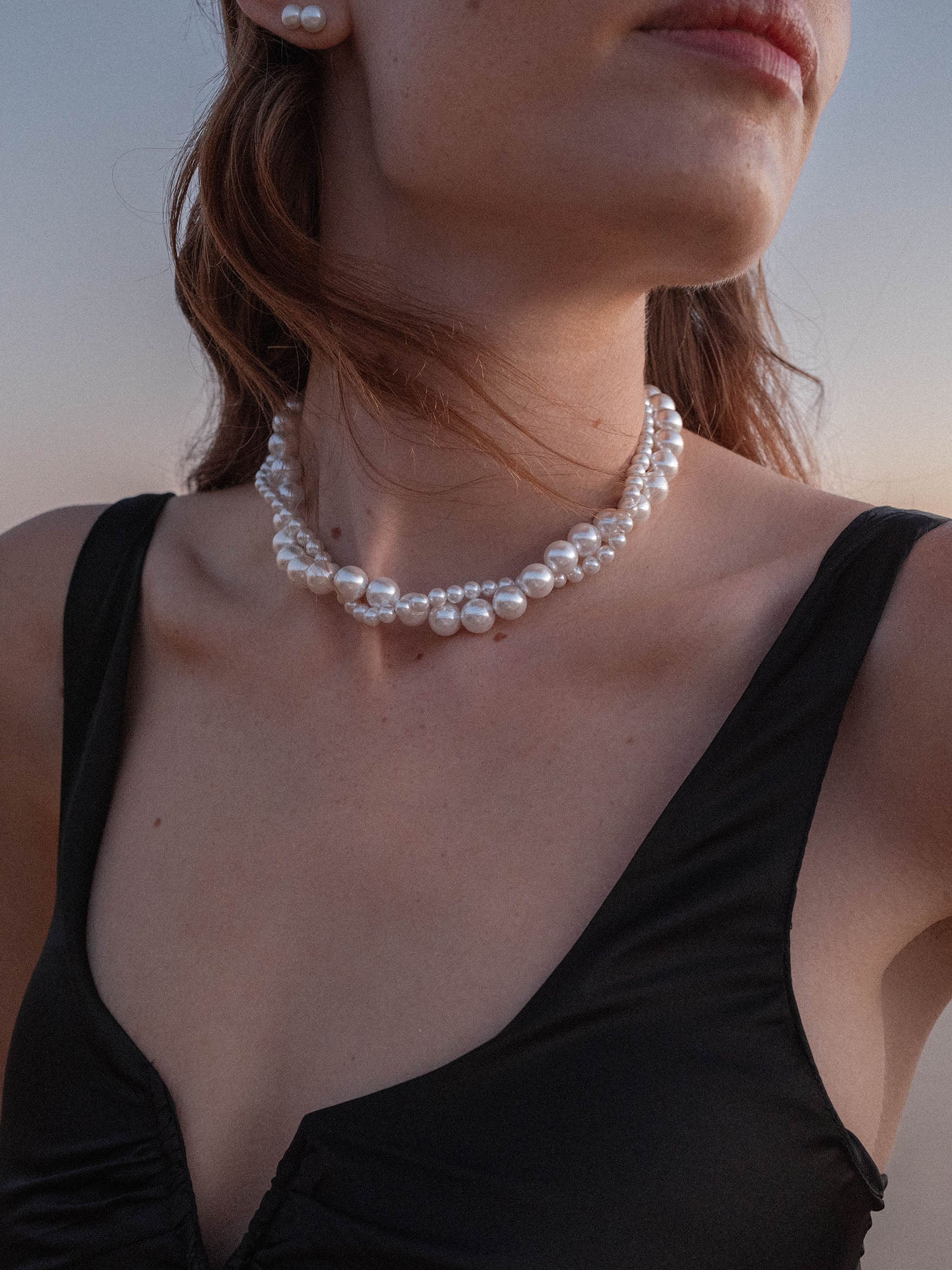 purelei-pearl-elegance-kette-zweireihig-muschelperle-40-45-cm image 2