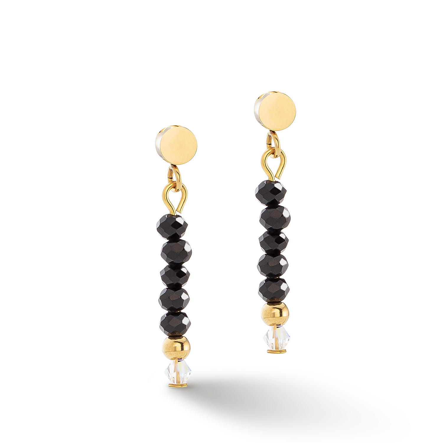 coeur-de-lion-little-twinkle-ohrringe-gold-schwarz image 2