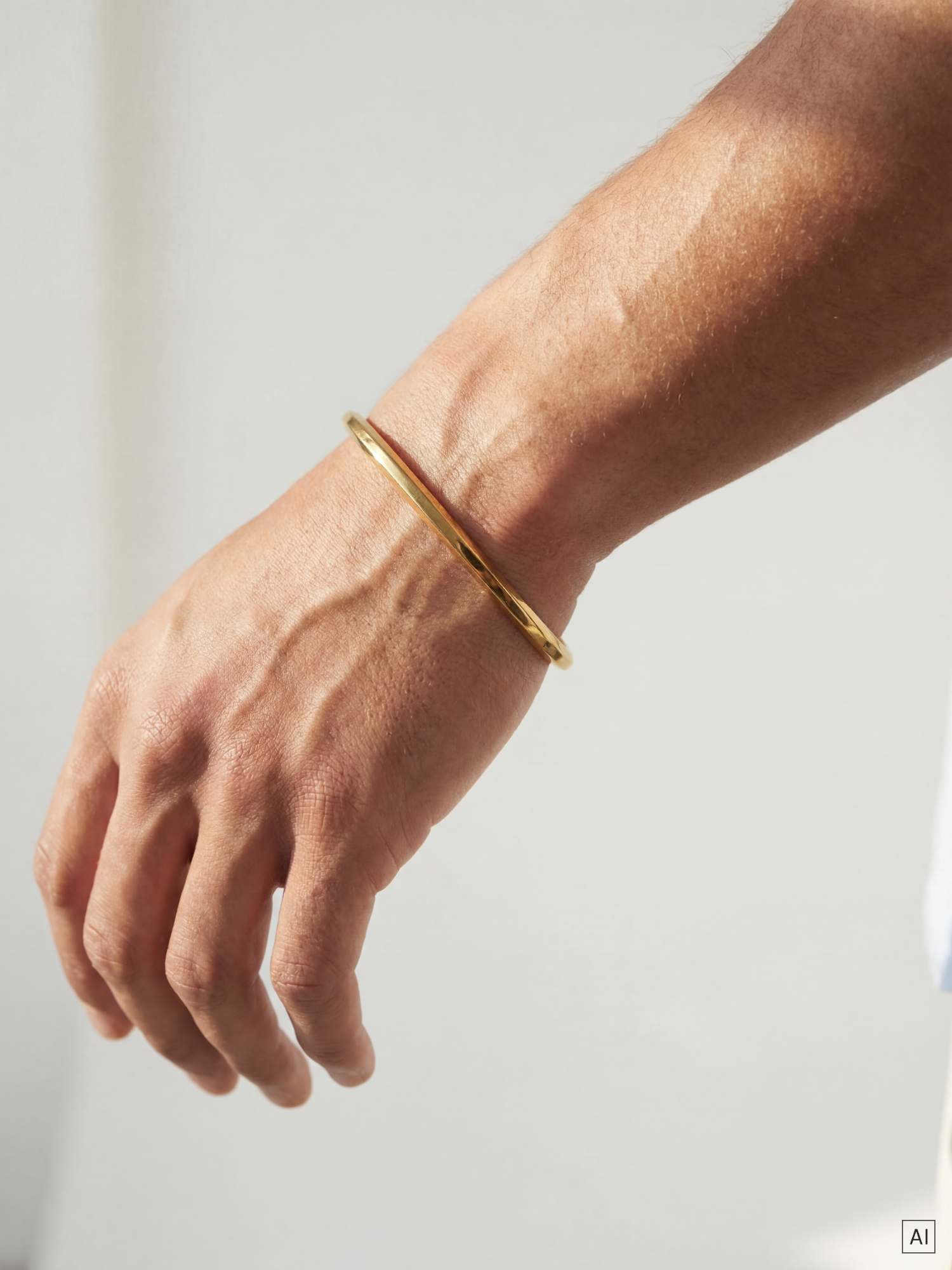 purelei-hexagon-armcuff-unisex-verstellbar-m-l-l-xl-gold-silber image 2