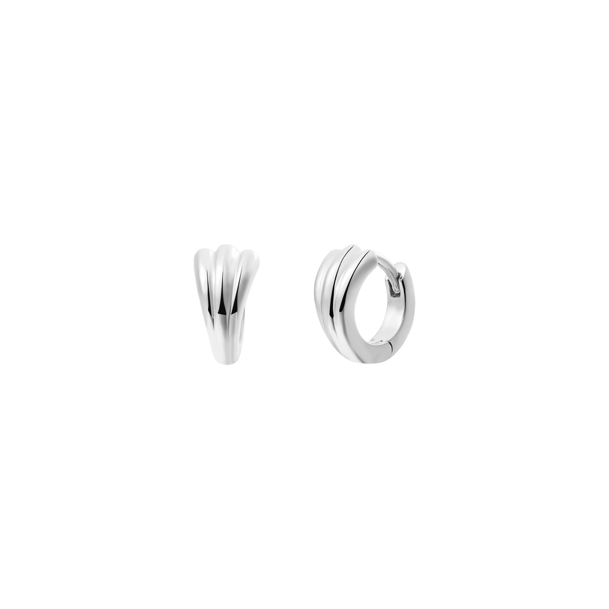 xenox-nautic-ohrringe-925-sterlingsilber-rhodiniert-creolen image 1