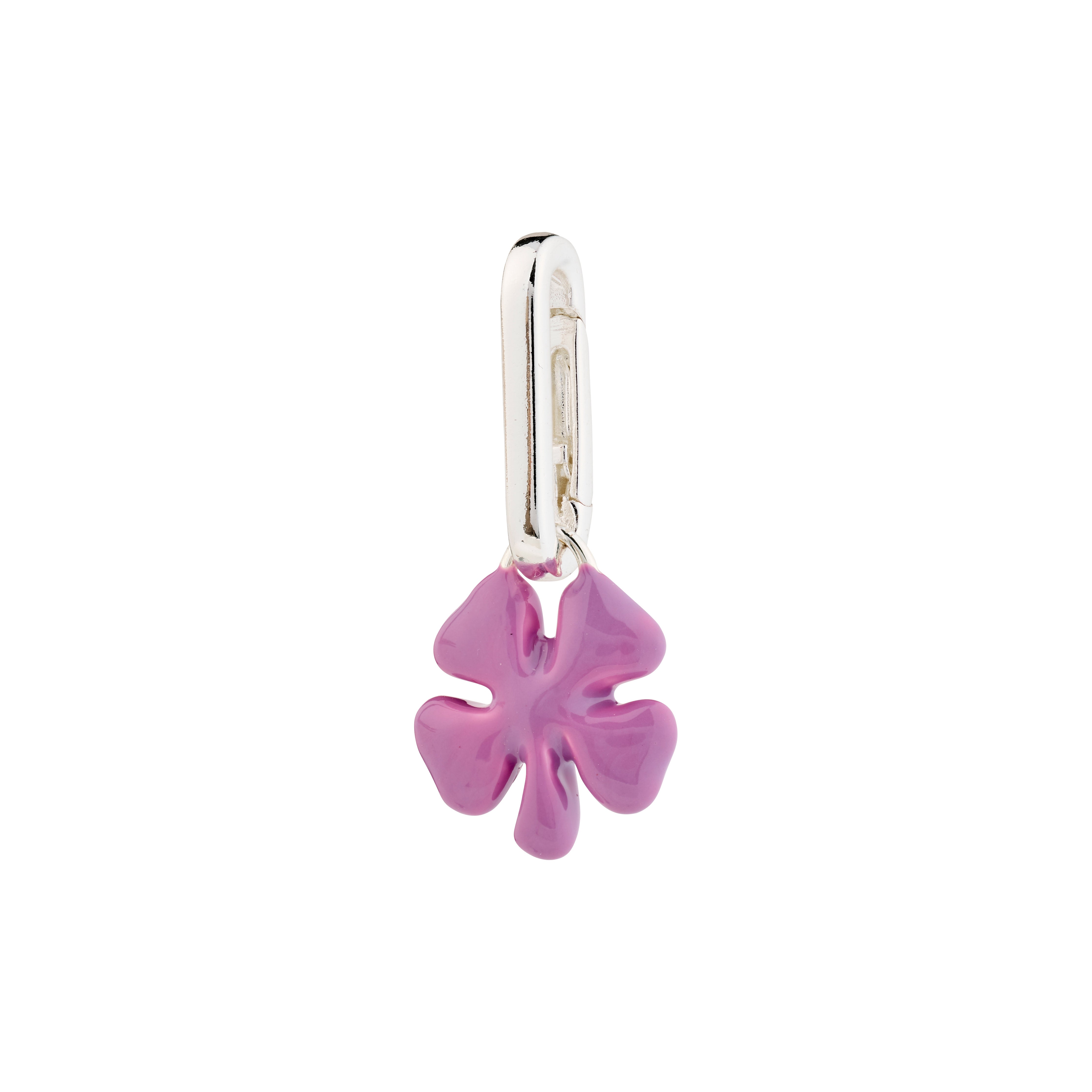 pilgrim-charm-kleeblatt-anh-nger-versilbert-violett image 1