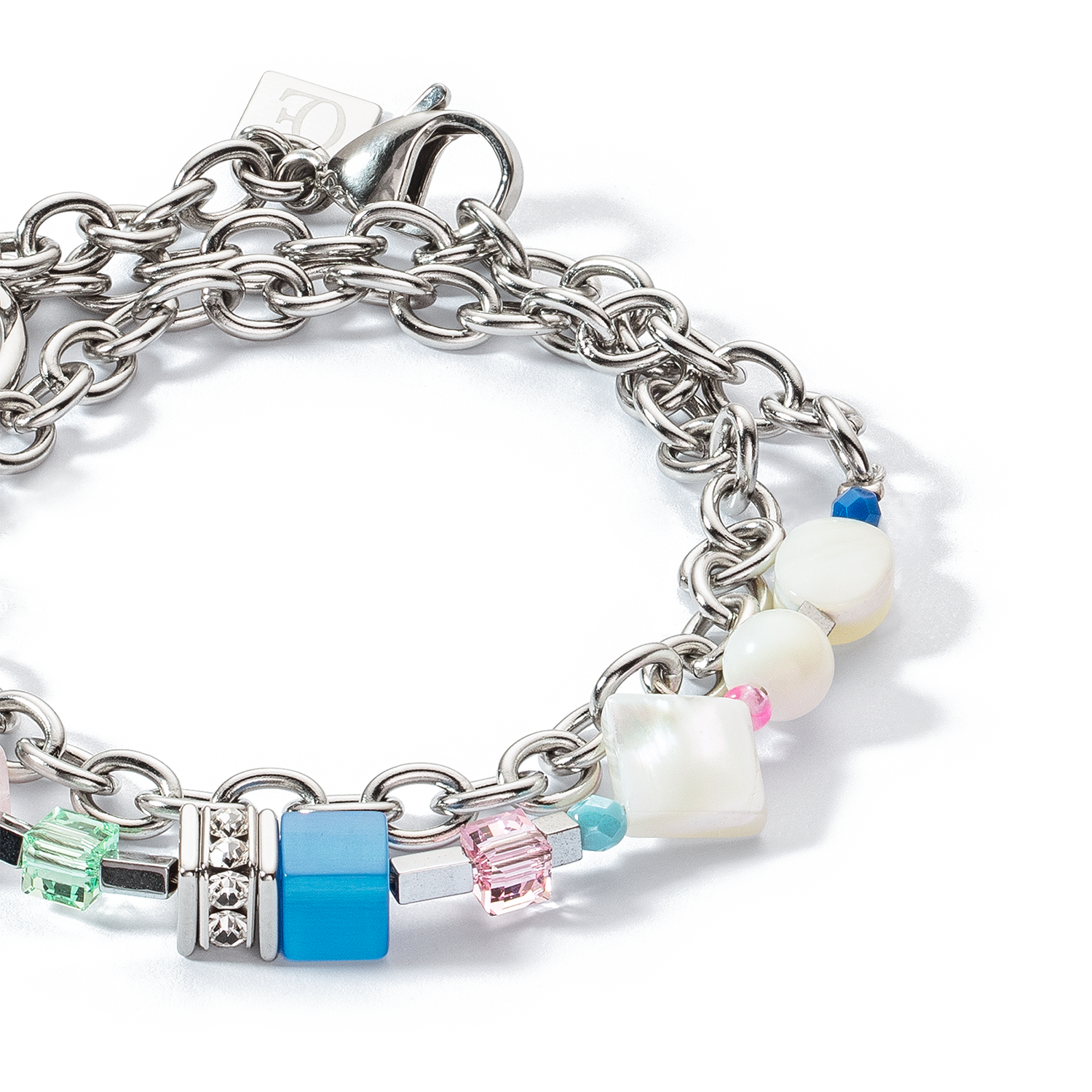 coeur-de-lion-geocube-fusion-armband-morning-dew-silber-multicolor image 2