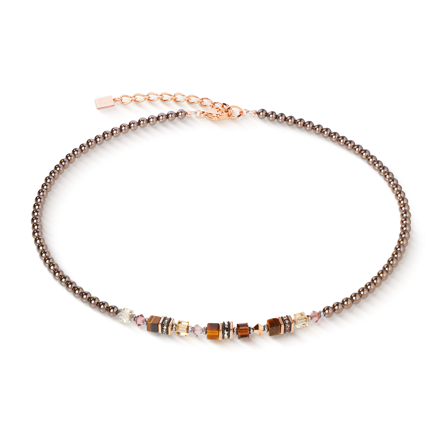 coeur-de-lion-princess-earth-glow-halskette-ros-gold-braun image 1