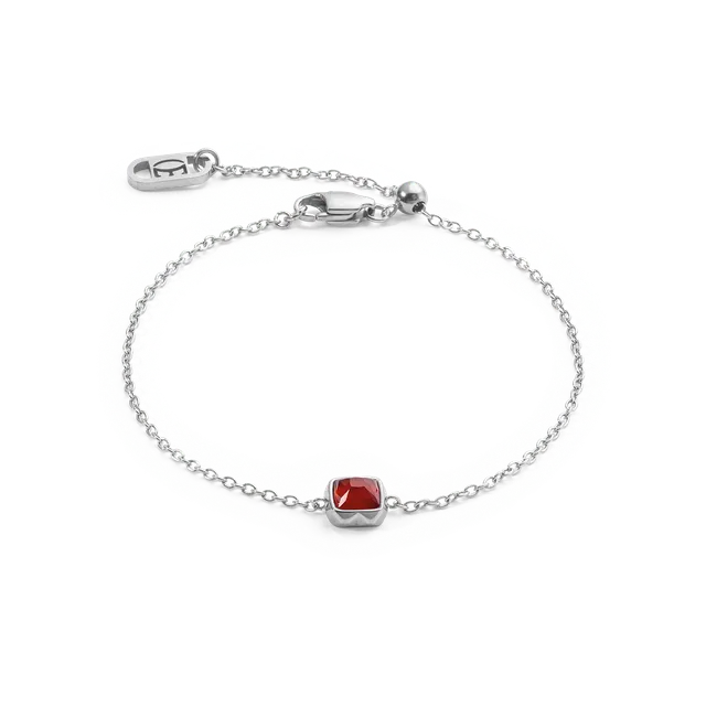 coeur-de-lion-birthstone-januar-armband-roter-achat-silber image 1