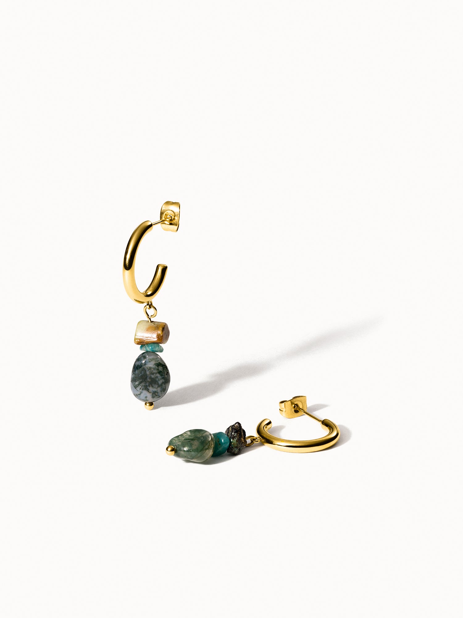 purelei-island-dream-ohrringe-creolen-mit-amazonit-achat-und-jade image 1