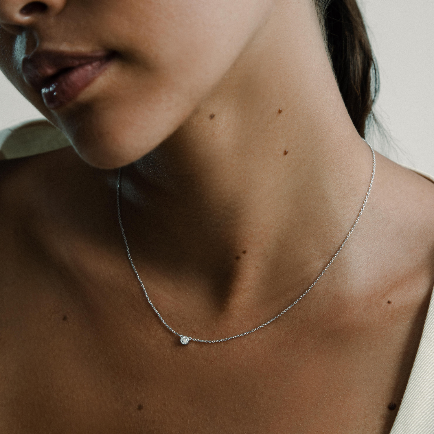 xenox-beaded-zarge-halskette-xl3006g-925-sterlingsilber-mit-lab-grown-diamonds image 3