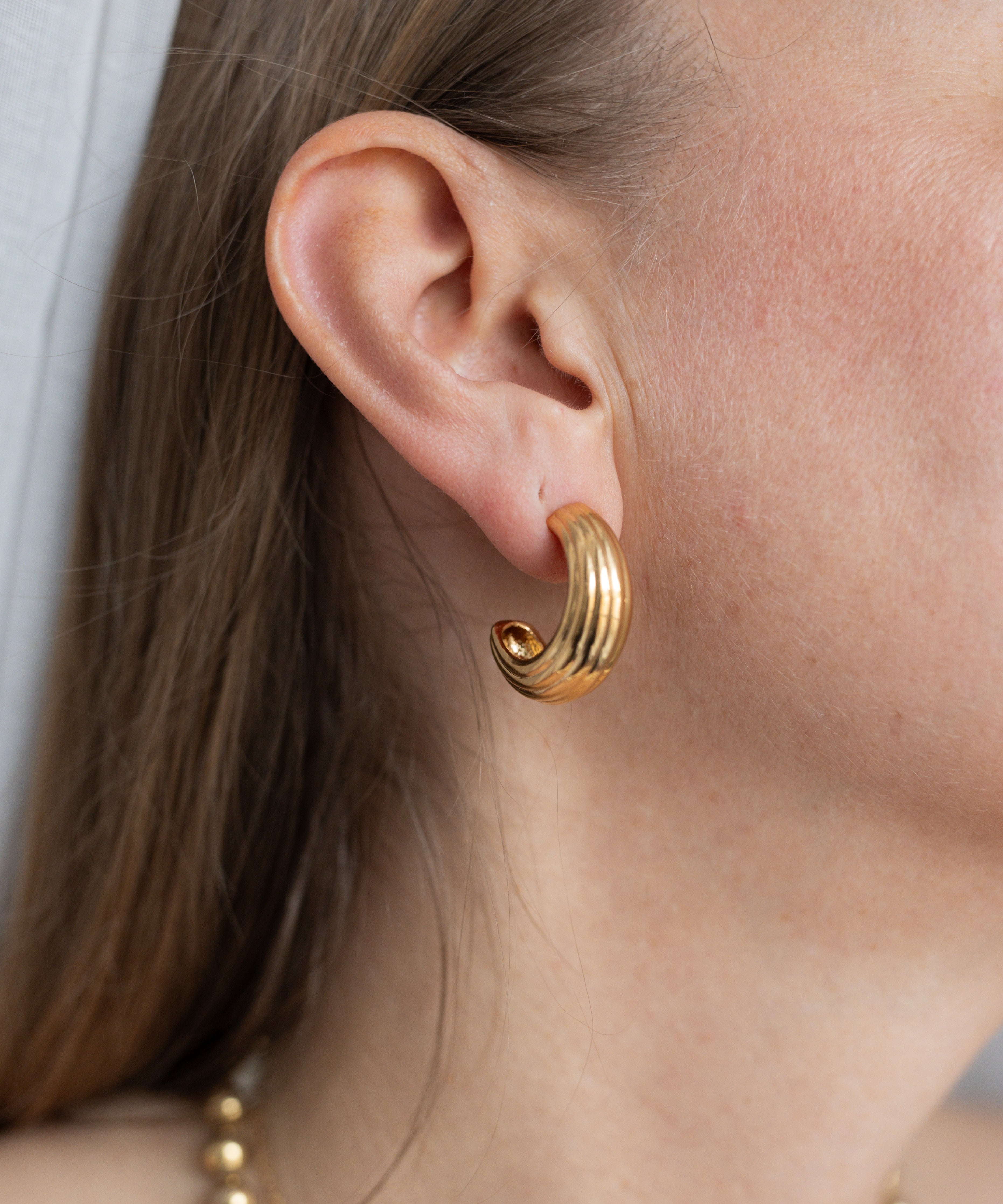 wald-berlin-pop-wave-earrings-big-creolen-3-cm image 1