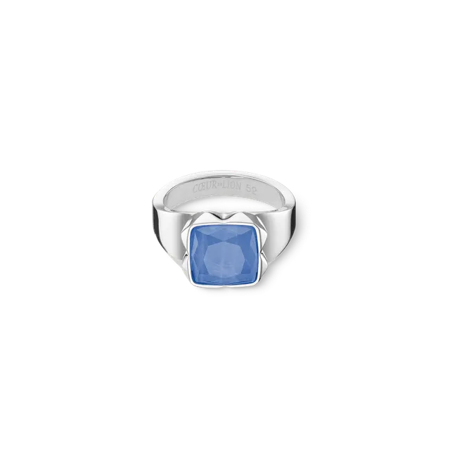 coeur-de-lion-spikes-square-ring-aventurin-silber-blau image 1