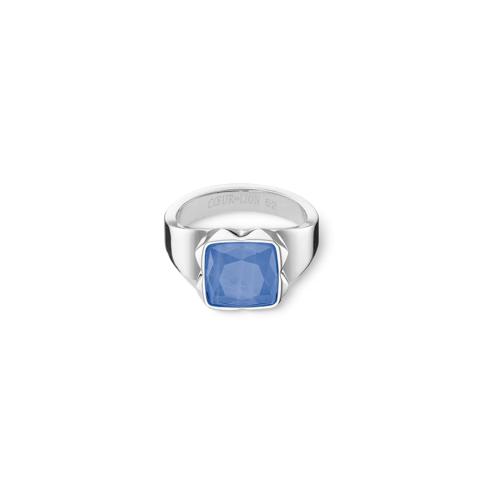 coeur-de-lion-spikes-square-ring-aventurin-silber-blau image 1