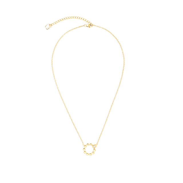 coeur-de-lion-small-soft-cube-circle-glow-halskette-gold-1-8-cm image 1